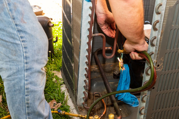 HVAC maintenance work